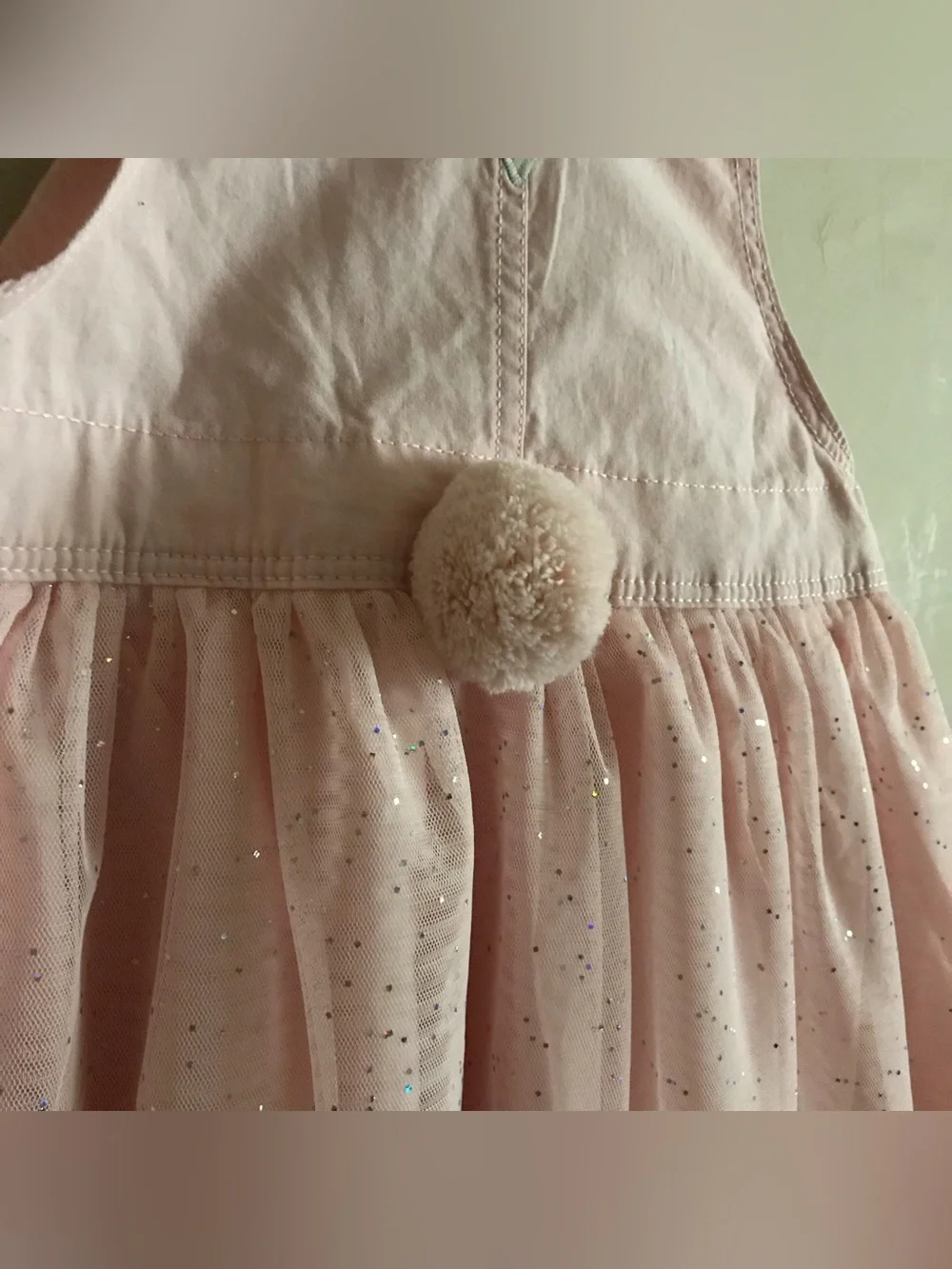 OshKosh B'gosh Light Pink Girls' Overalls Style Dress